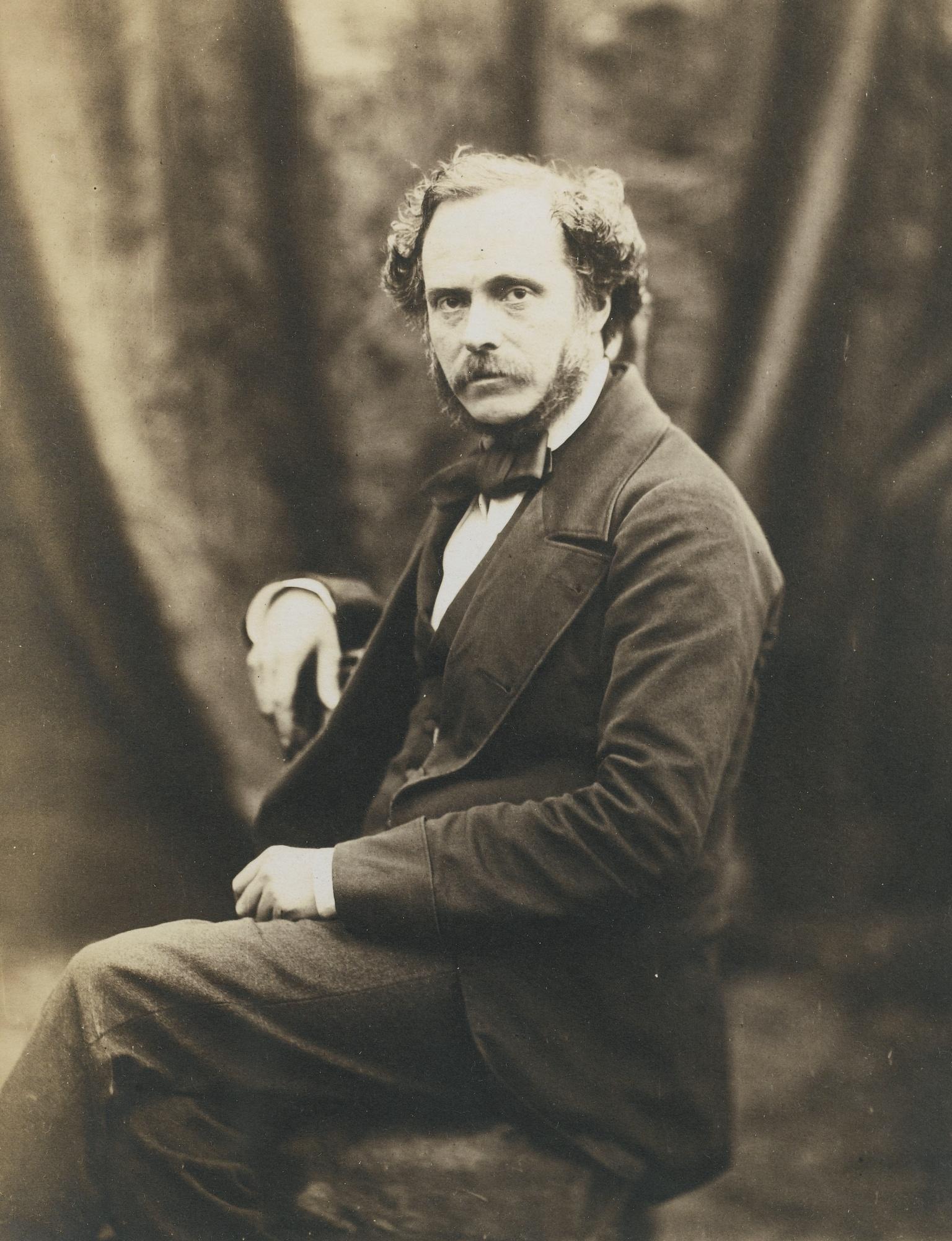 Roger Fenton - Portrait D\'Un Homme, 1850Salt Paper Print. Mounted And Framed.