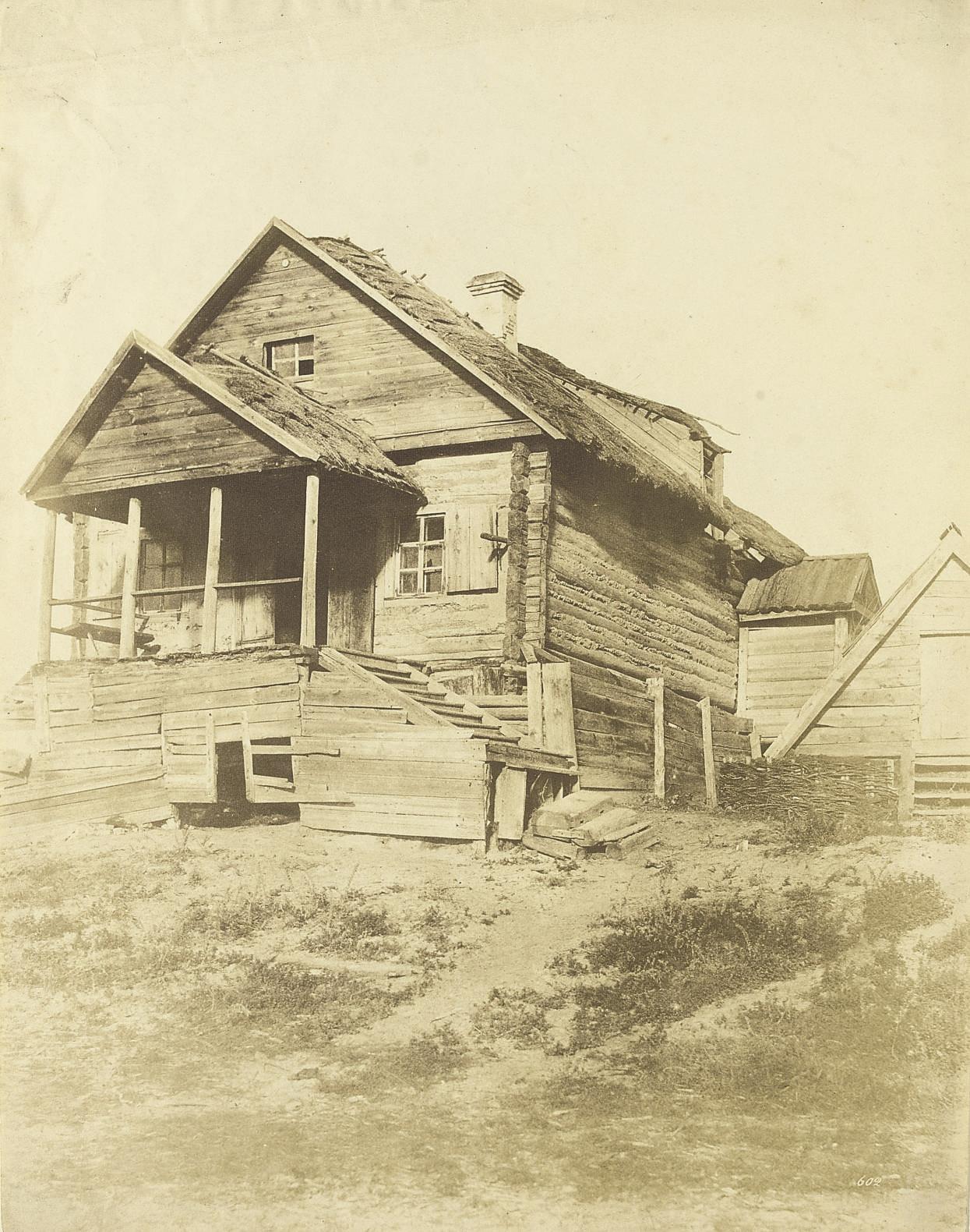 Roger Fenton - Timber dwelling between Kiev and Moscow, 1852