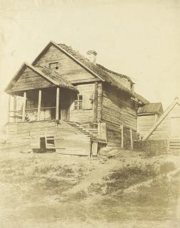 Roger Fenton - Timber dwelling between Kiev and Moscow, 1852
