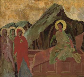 Roger Fry - Christ rising from the Tomb; Predella