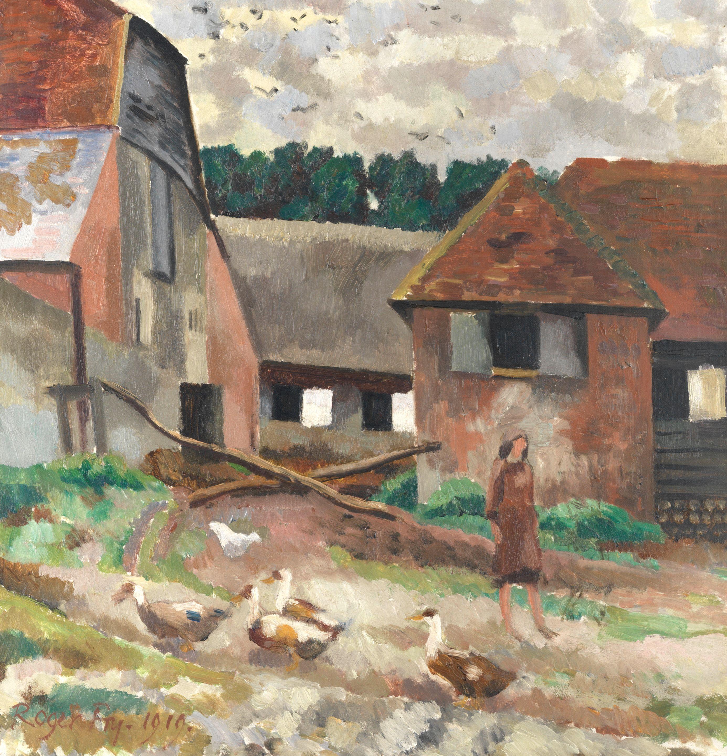 Roger Fry - Farmyard With Ducks at Charleston