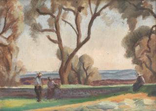 Roger Fry - Figures Beneath Trees, Vence