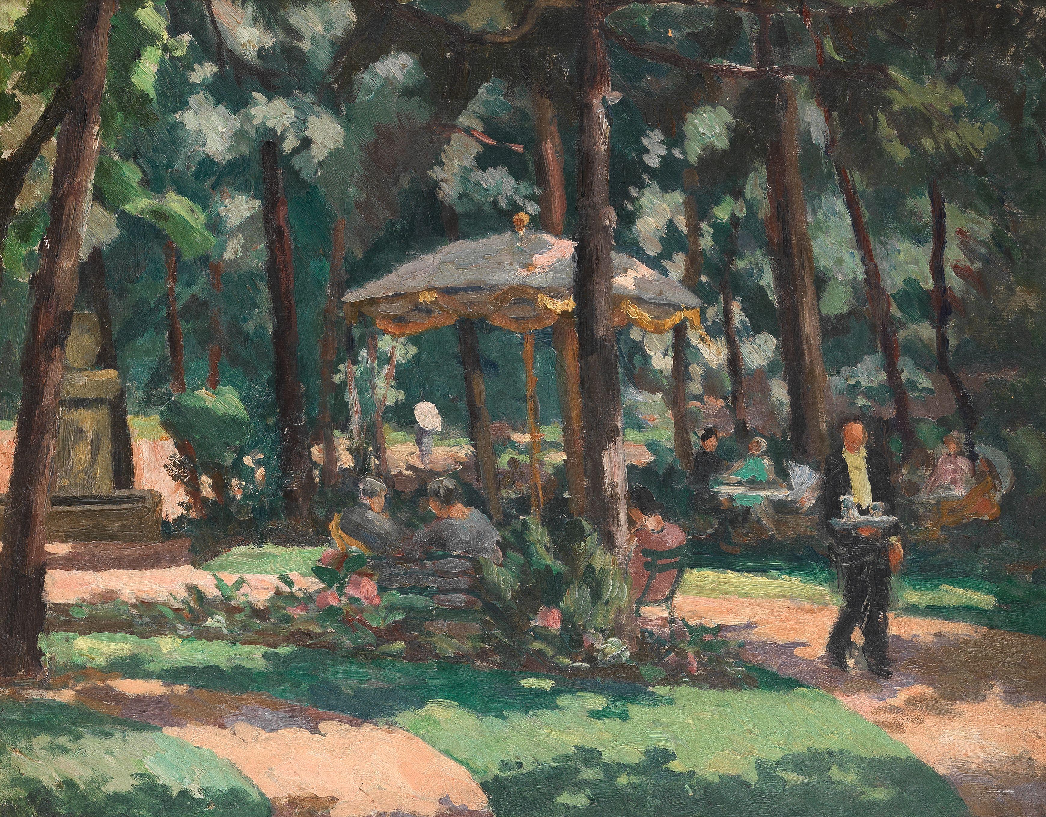 Roger Fry - Tea in the garden, Royat