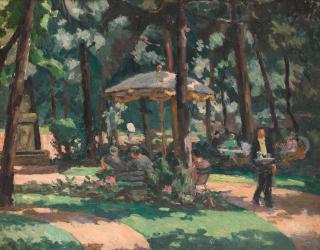 Roger Fry - Tea in the garden, Royat