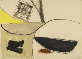 Roger Hilton - Abstract With Target