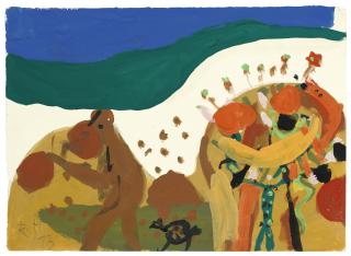 Roger Hilton - Figure In A Landscape