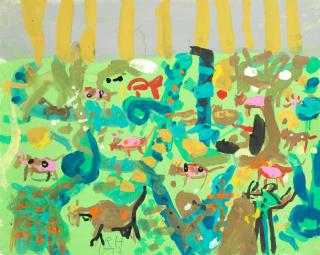 Roger Hilton - Goats