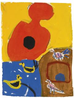 Roger Hilton - Gouache, 1974