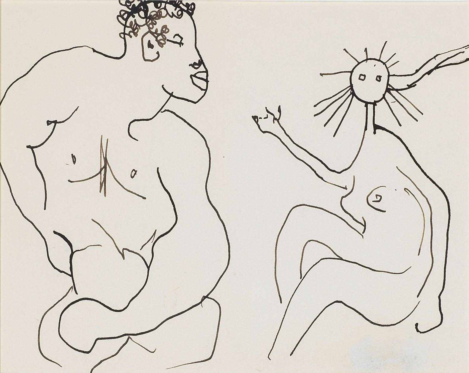 Roger Hilton - Man and Woman