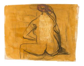 Roger Hilton - Nude on Ochre
