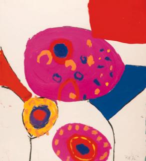 Roger Hilton - Pink Abstract