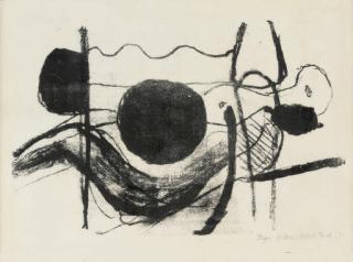 Roger Hilton - Reclining Nude