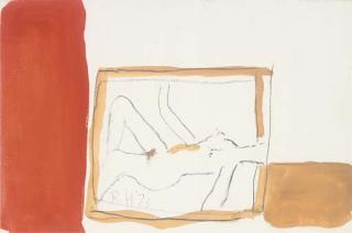 Roger Hilton - Reclining Nude