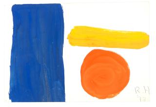Roger Hilton - Untitled (Blue, Yellow, Red)