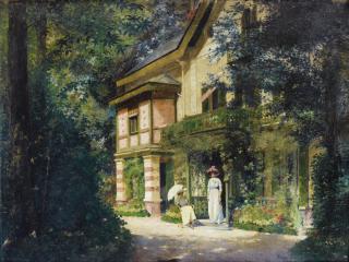 Roger-Joseph Jourdain - Jour D\'Été Dans Un Jardin Fleuriroger-Joseph Jourdain ; Summertime In A Garden ; Signed Lower Right ; Oil On Canvas