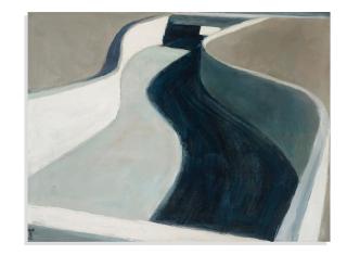 Roger Kuntz - Concrete Canyon (Study) (From The Freeway Series), Circa 1962