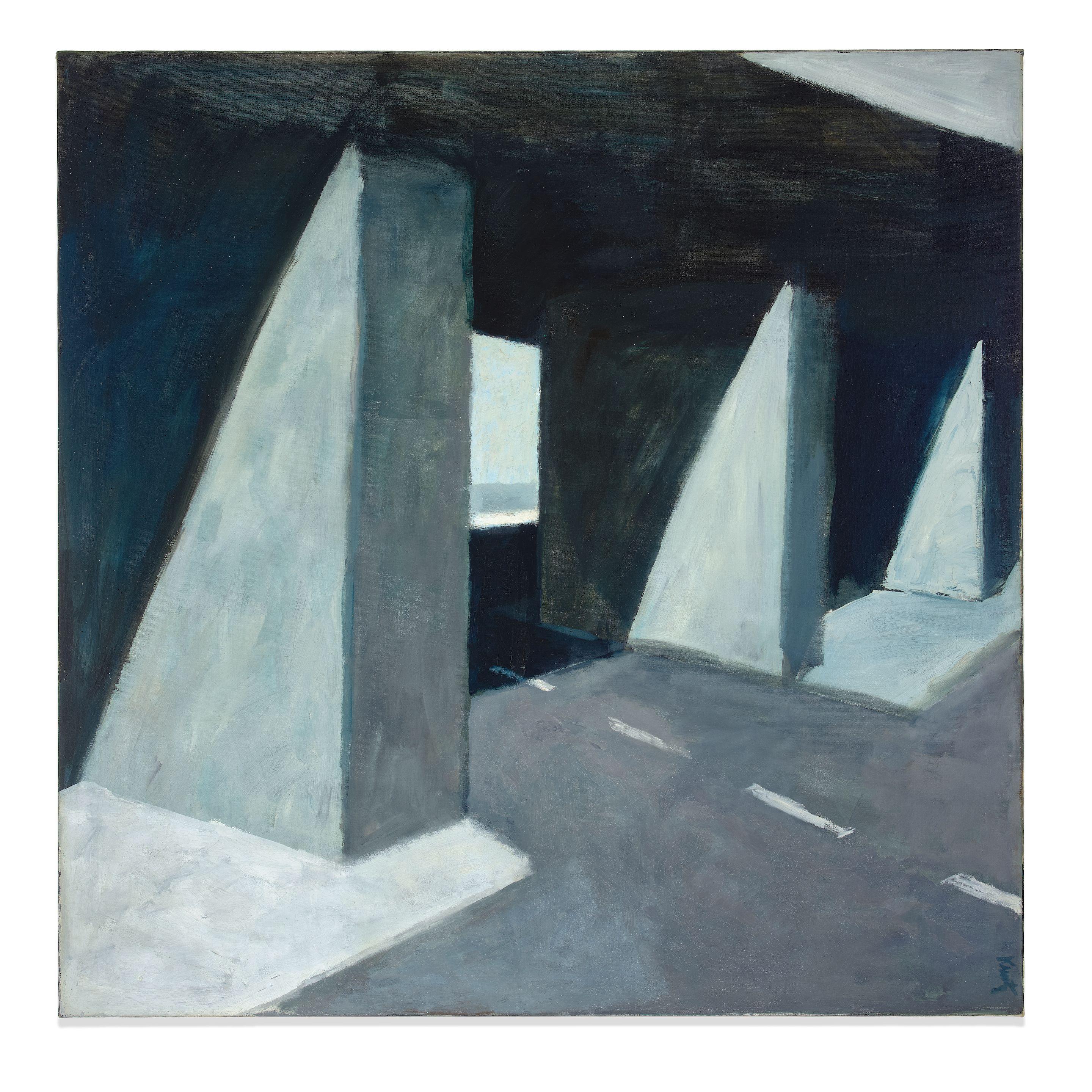 Roger Kuntz - Concrete Diagonal (aka Concrete Diagonals) from the Freeway Series, 1962