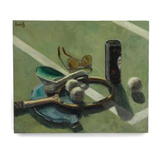 Roger Kuntz - Tennis Still Life, circa 1971-72