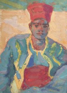 Roger-Marcel Limouse - Portrait D\'Un Jeune Homme Marocain