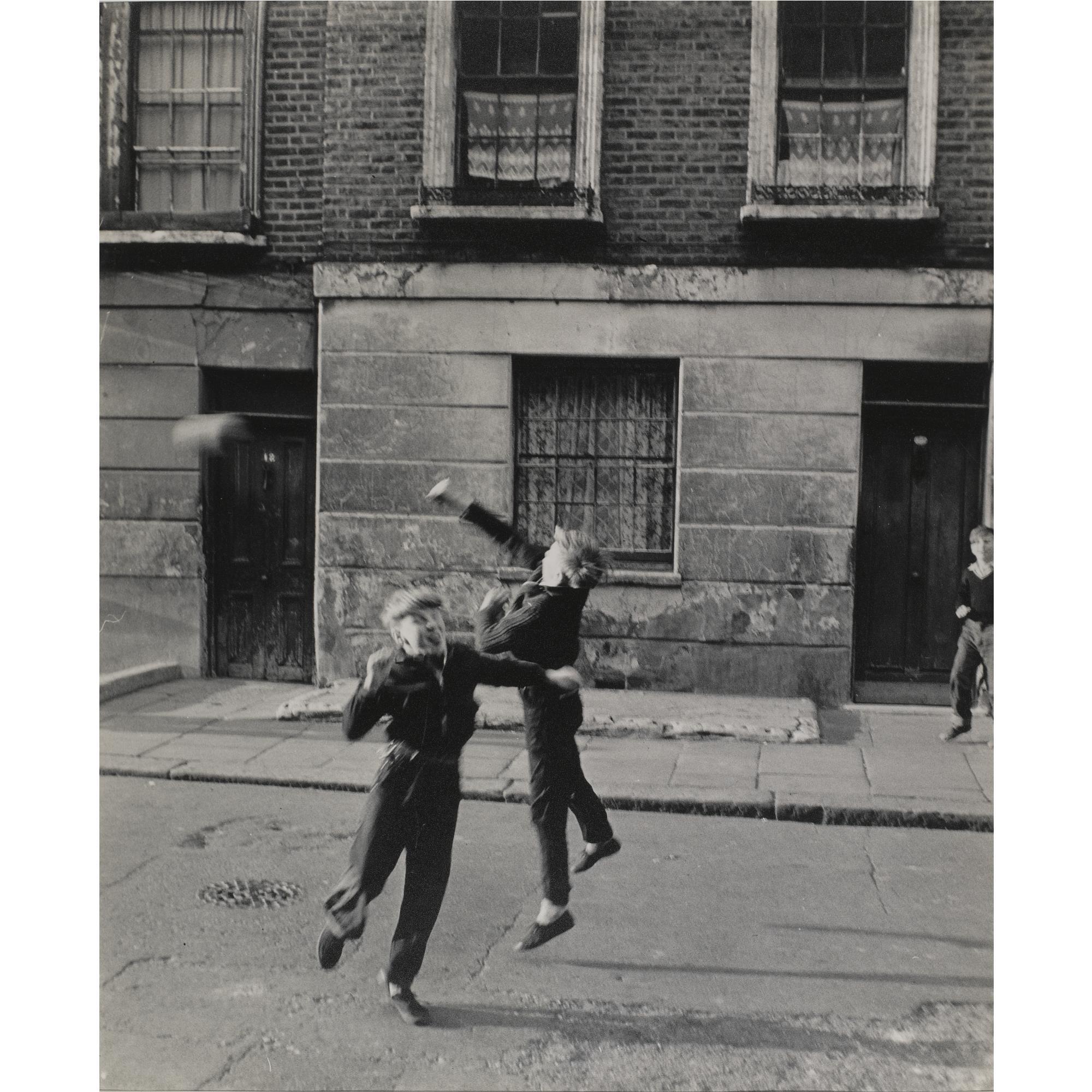 Roger Mayne - \'Footballer Punching, Brindley Road, Paddington\', 1956