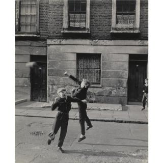 Roger Mayne - \'Footballer Punching, Brindley Road, Paddington\', 1956