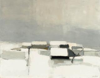 Roger Mühl - Village sous la neige