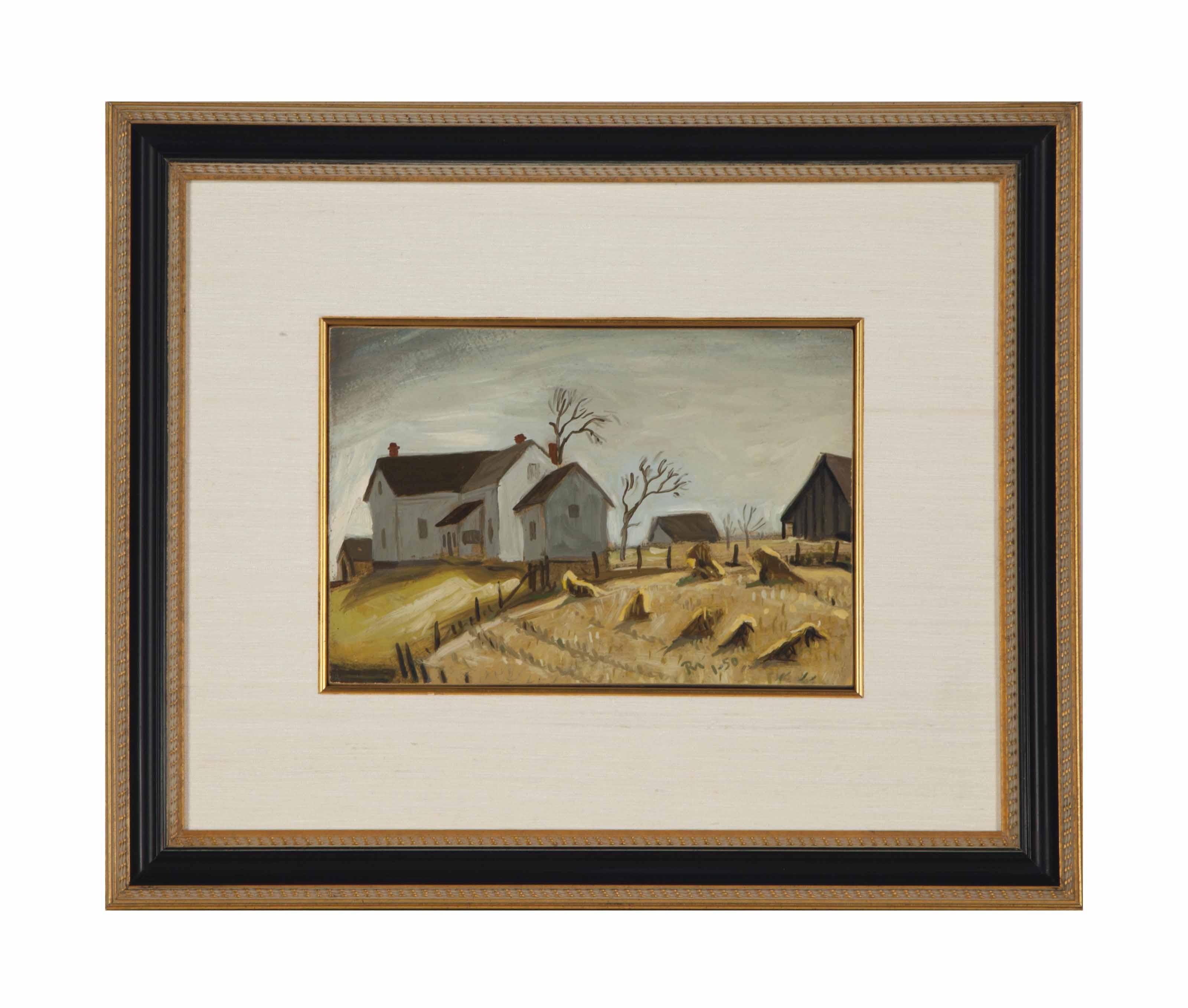 Roger Norman Medearis - Sketch For Shocks Of Corn