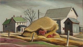 Roger Norman Medearis - Sketch For Twin Calves