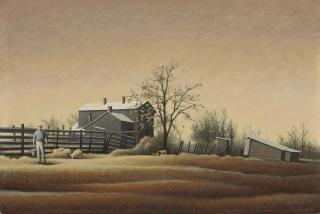 Roger Norman Medearis - Study For \'Early Chores\'