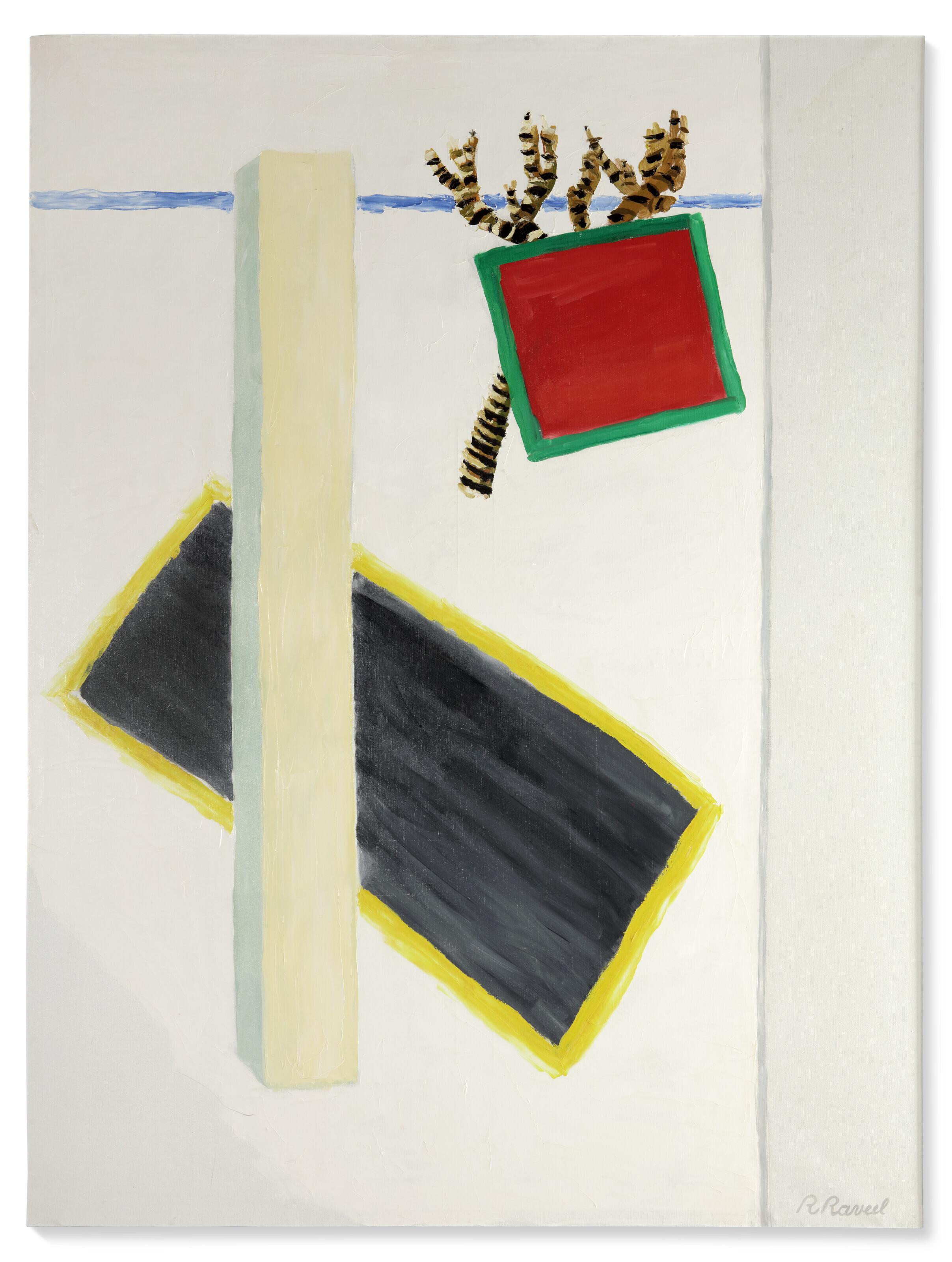 Roger Raveel - Een frontaal verhaal en een plom verloren paal