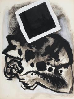 Roger Raveel - Gebogen figuur (bijna een personnage)