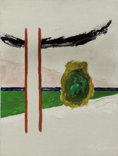 Roger Raveel - Landschap met afwezigheid van paal