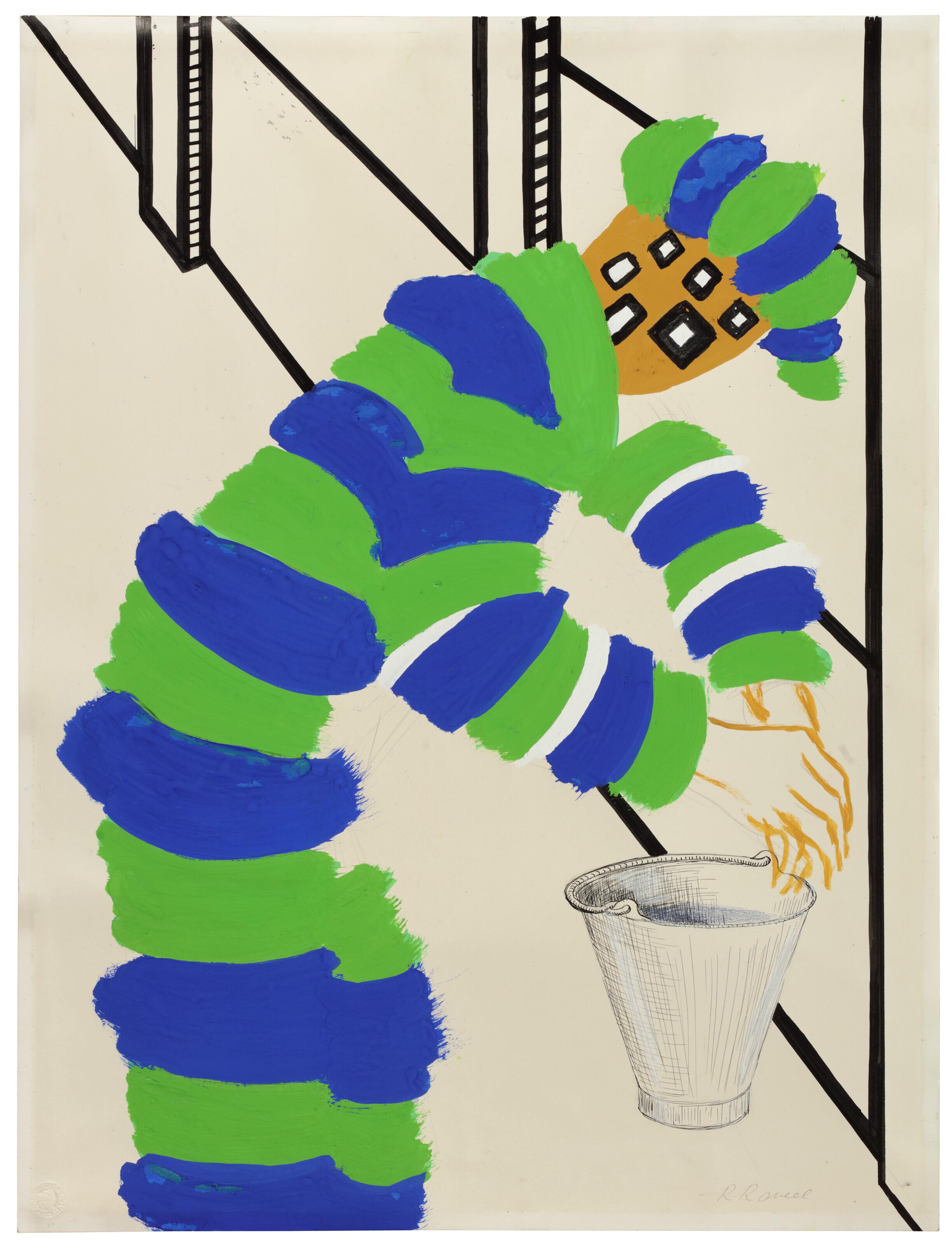 Roger Raveel - Man met emmer