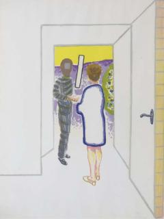 Roger Raveel - Schaduw van een ontmoeting