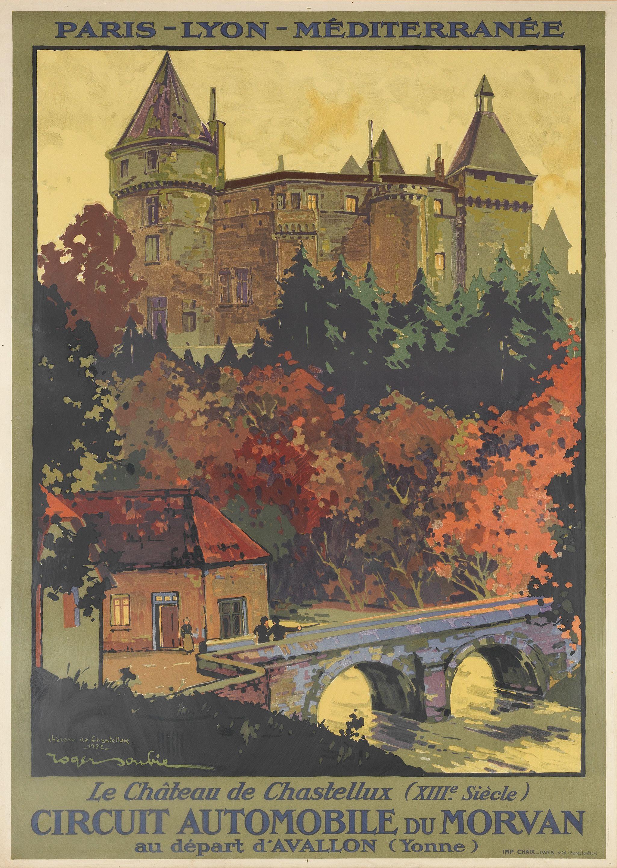 Roger Soubie - Circuit Automobile Du Morvan. Plm. Le Chateau De Chastellux.