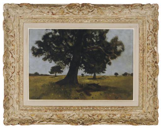 Roland Oudot - Dans La Plaine: Trees In A Field