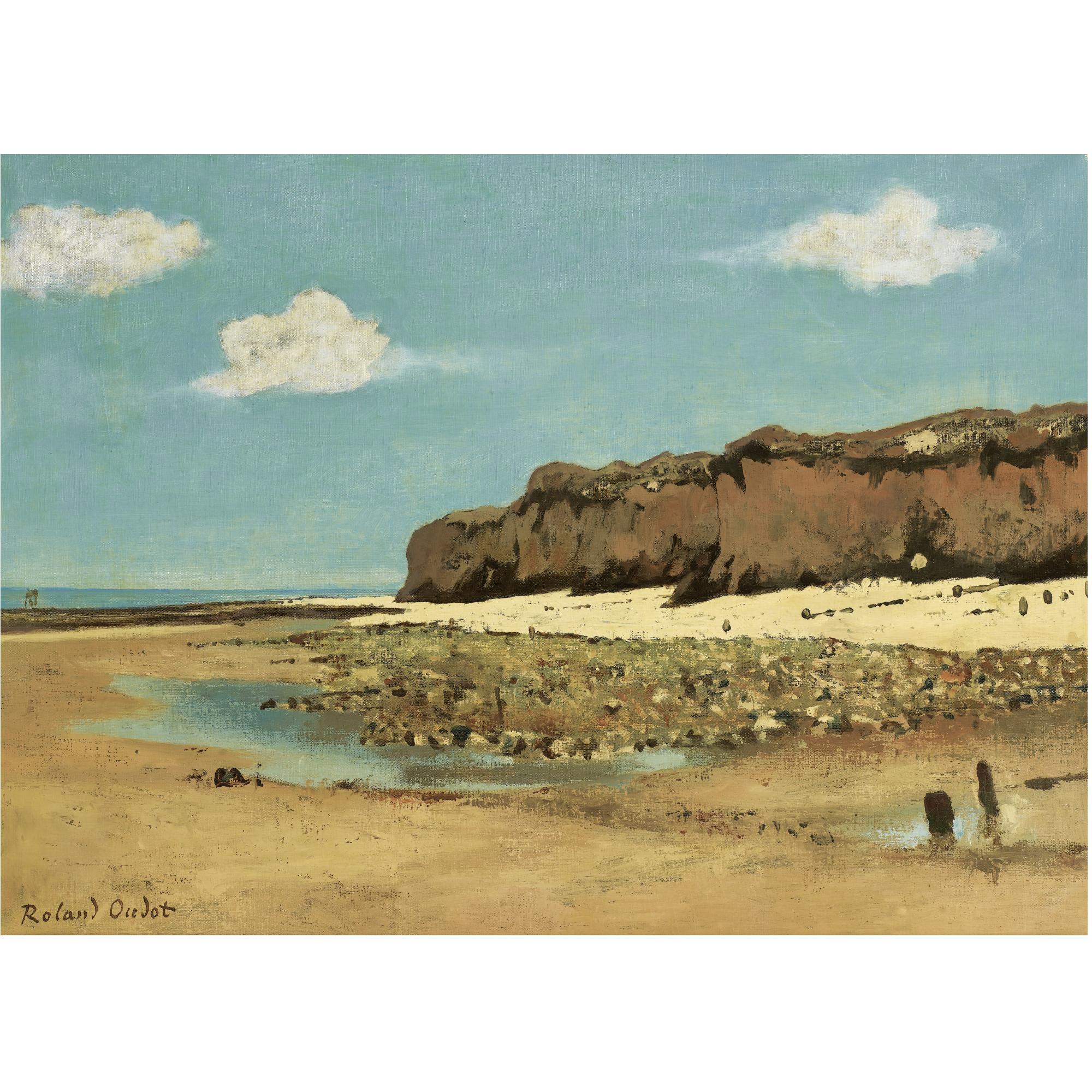 Roland Oudot - French Grève Du Butin De Honfleur