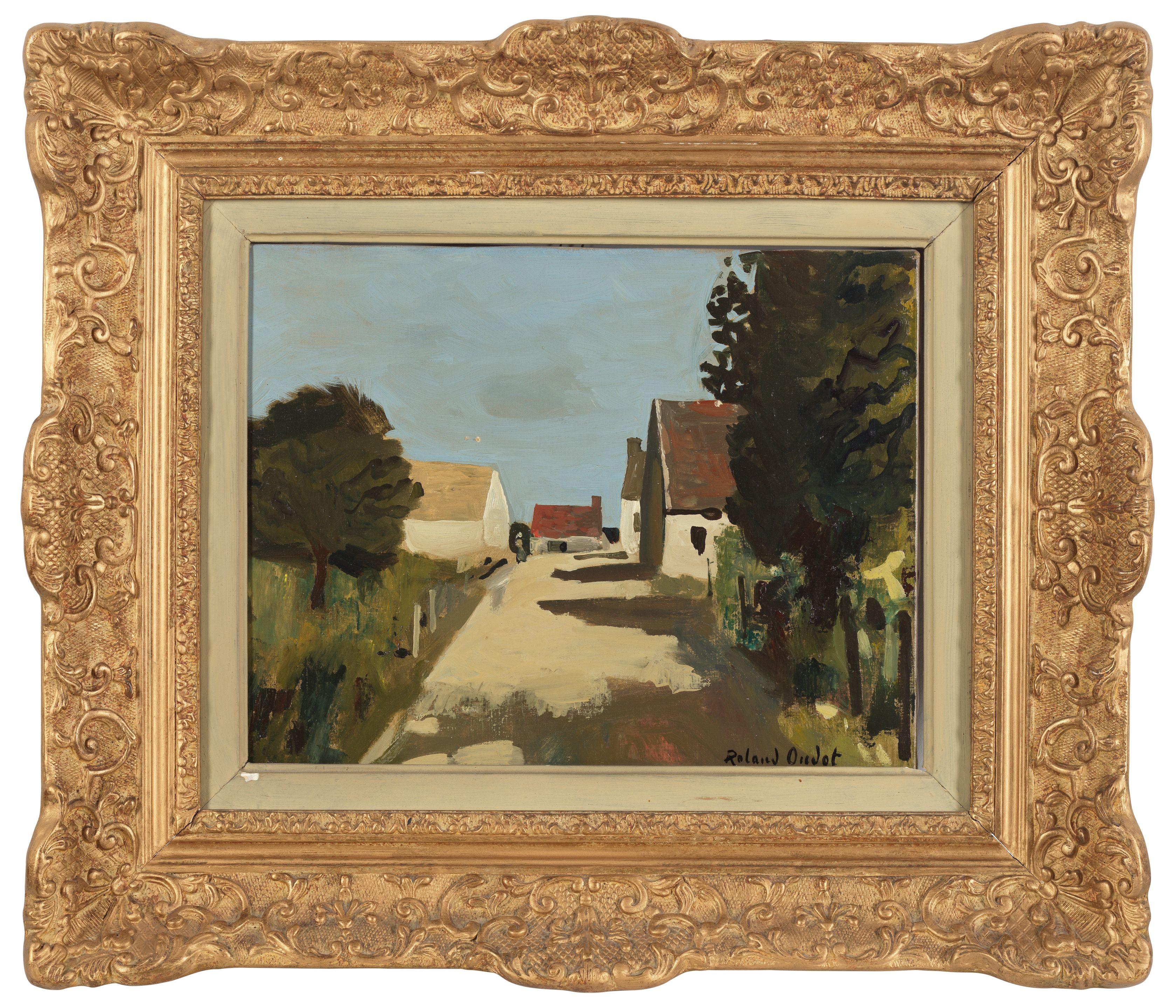 Roland Oudot - Rue de village