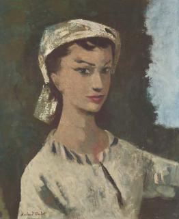 Roland Oudot - Tête de bohémienne