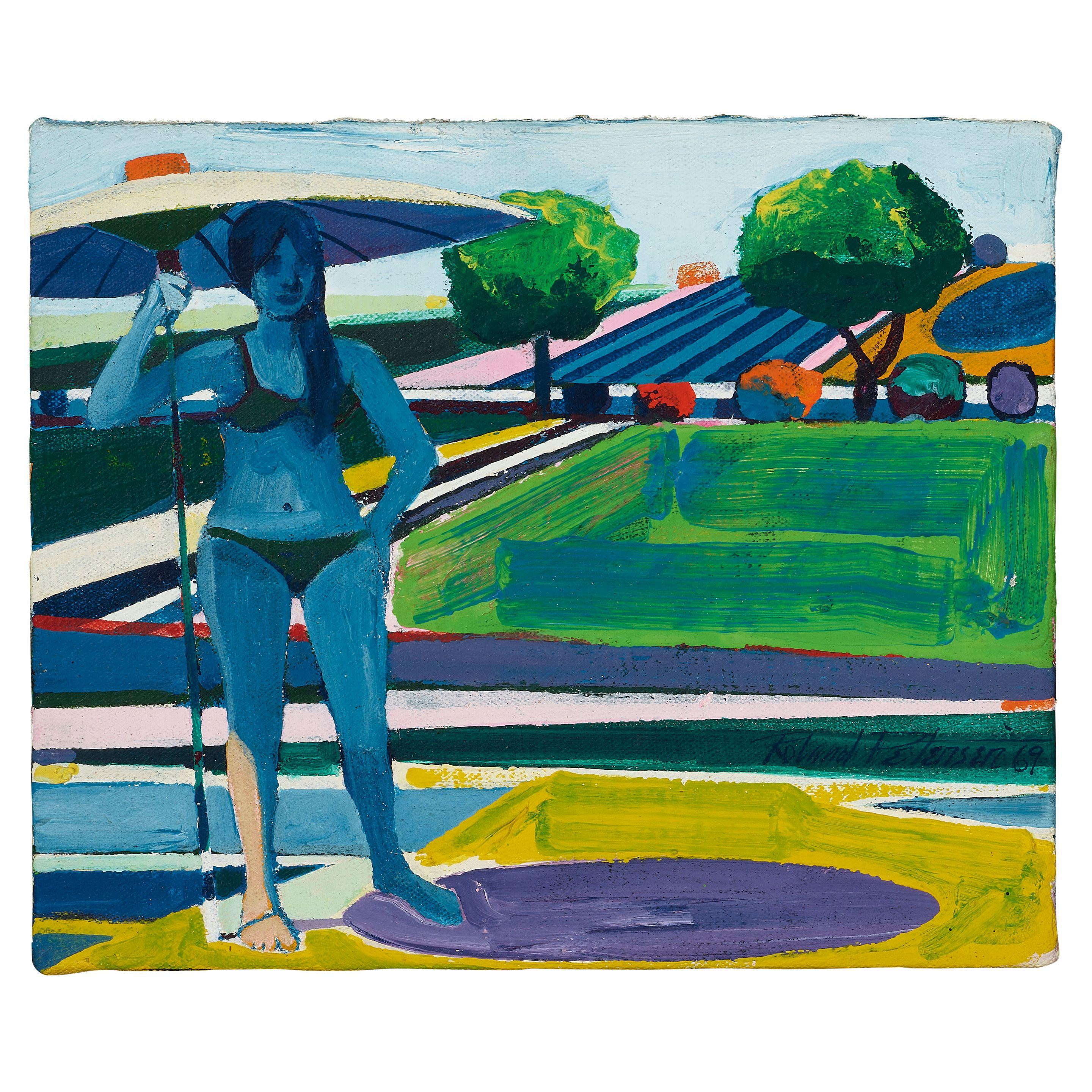 Roland Petersen - Girl in Landscape, 1969