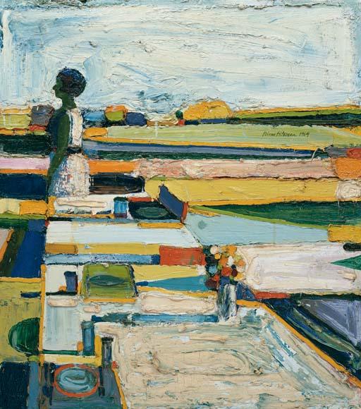 Roland Petersen - Girl with Flowers