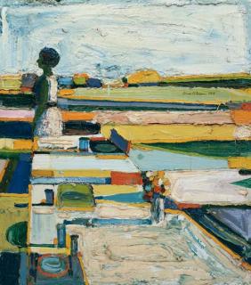 Roland Petersen - Girl with Flowers