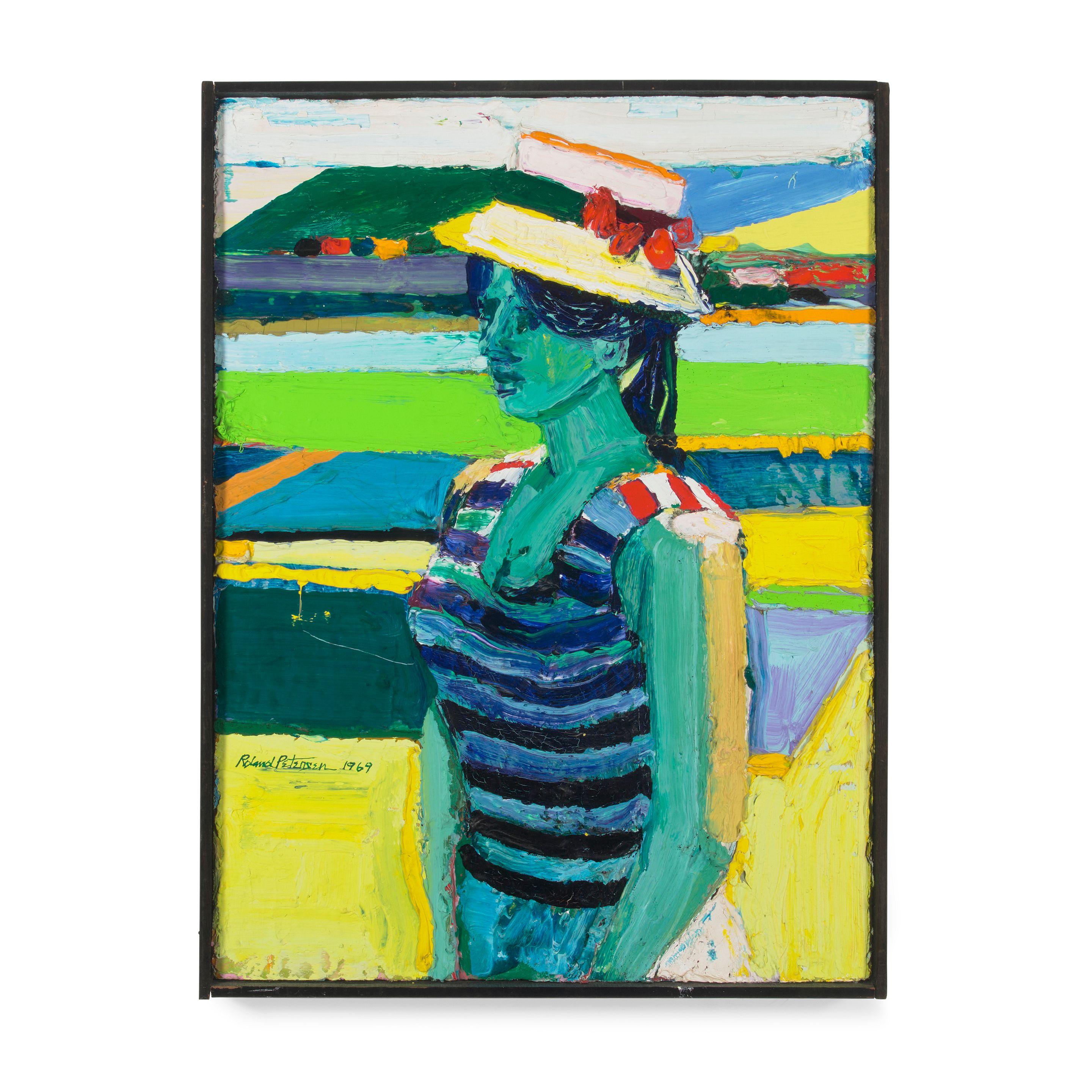 Roland Petersen - Girl with Hat, 1969