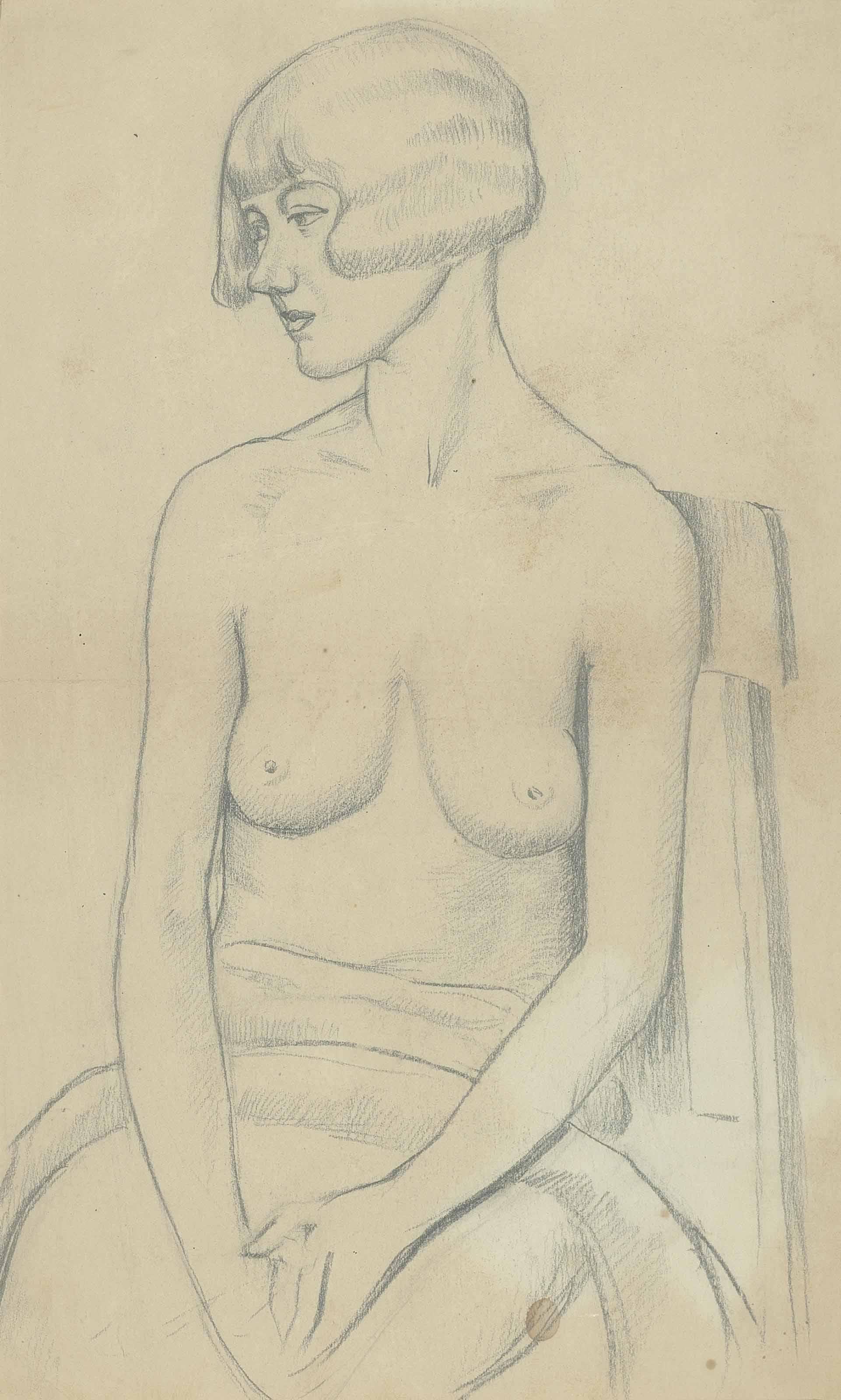 Roland Shakespeare Wakelin - Seated Nude