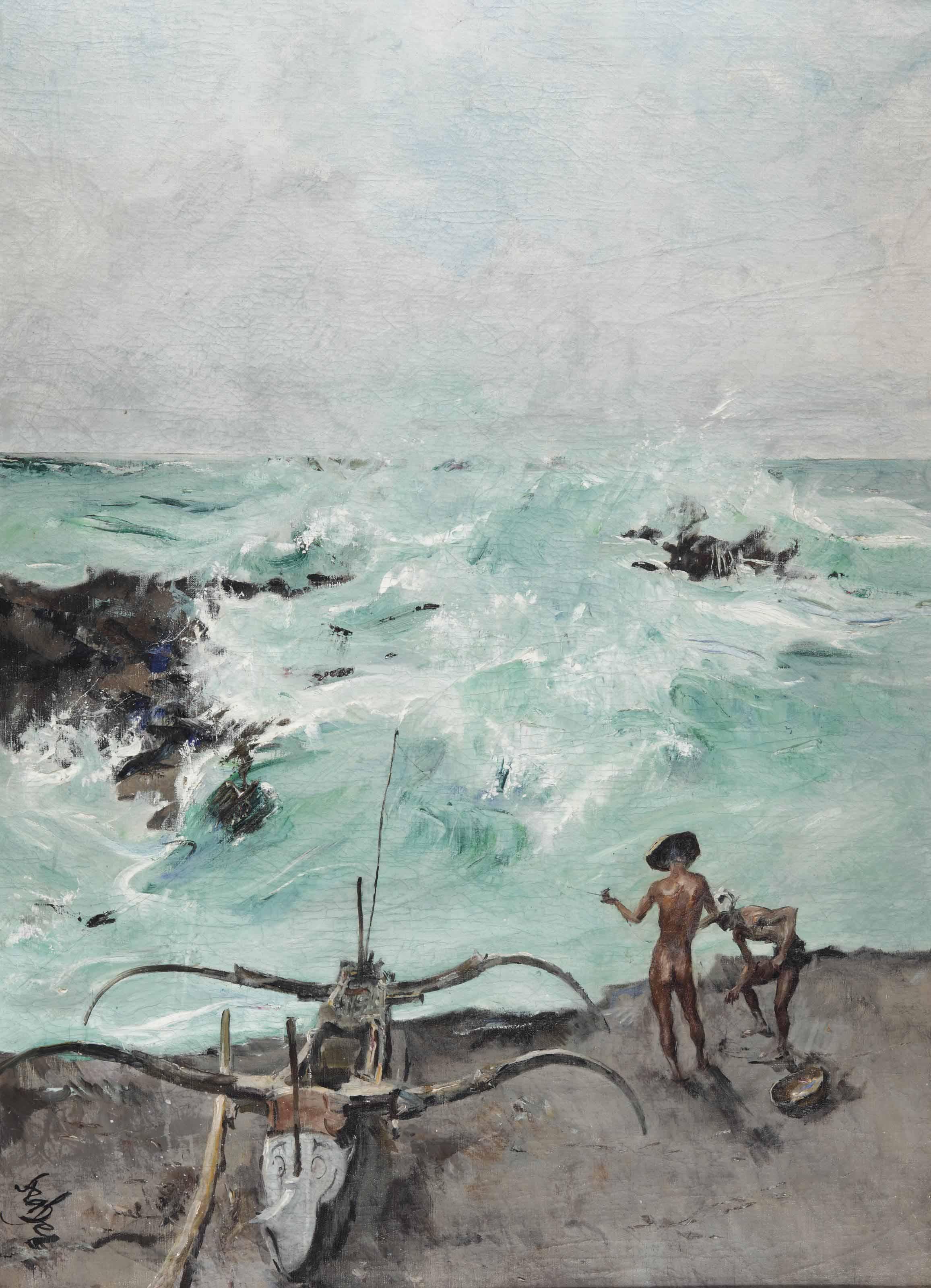 Roland Strasser - Fishermen And Prau Along The Indonesian Coast