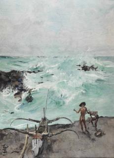 Roland Strasser - Fishermen And Prau Along The Indonesian Coast