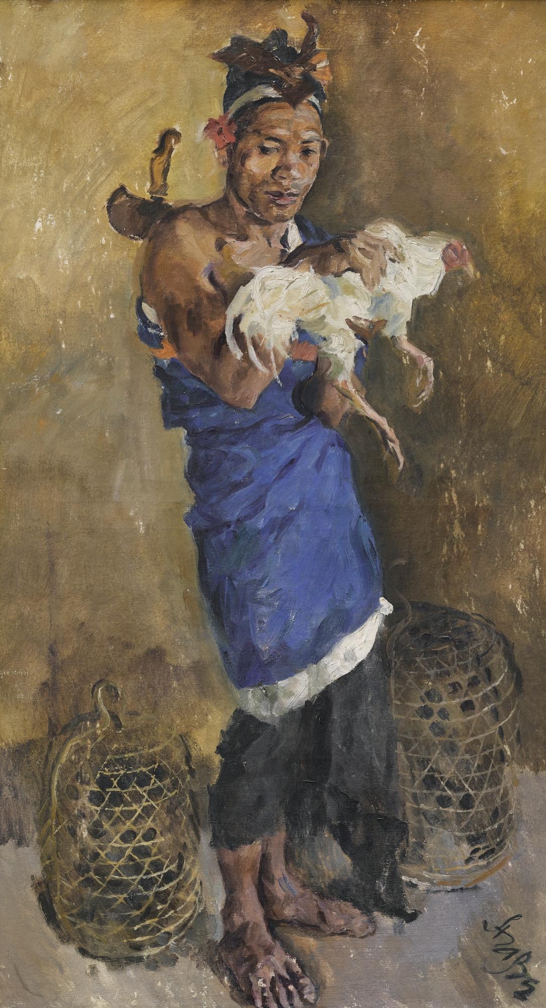 Roland Strasser - Man With Cockerel