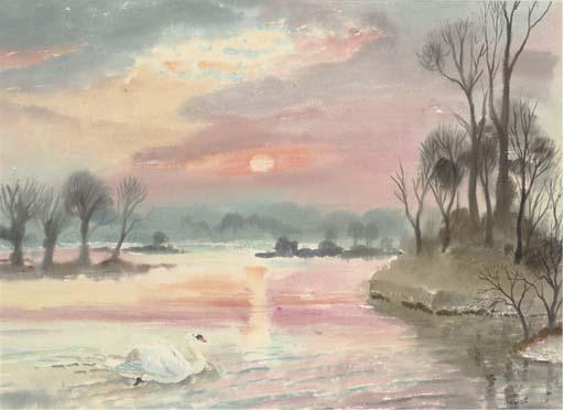 Roland Vivian Pitchforth, R.A. - Lake Rickmansworth