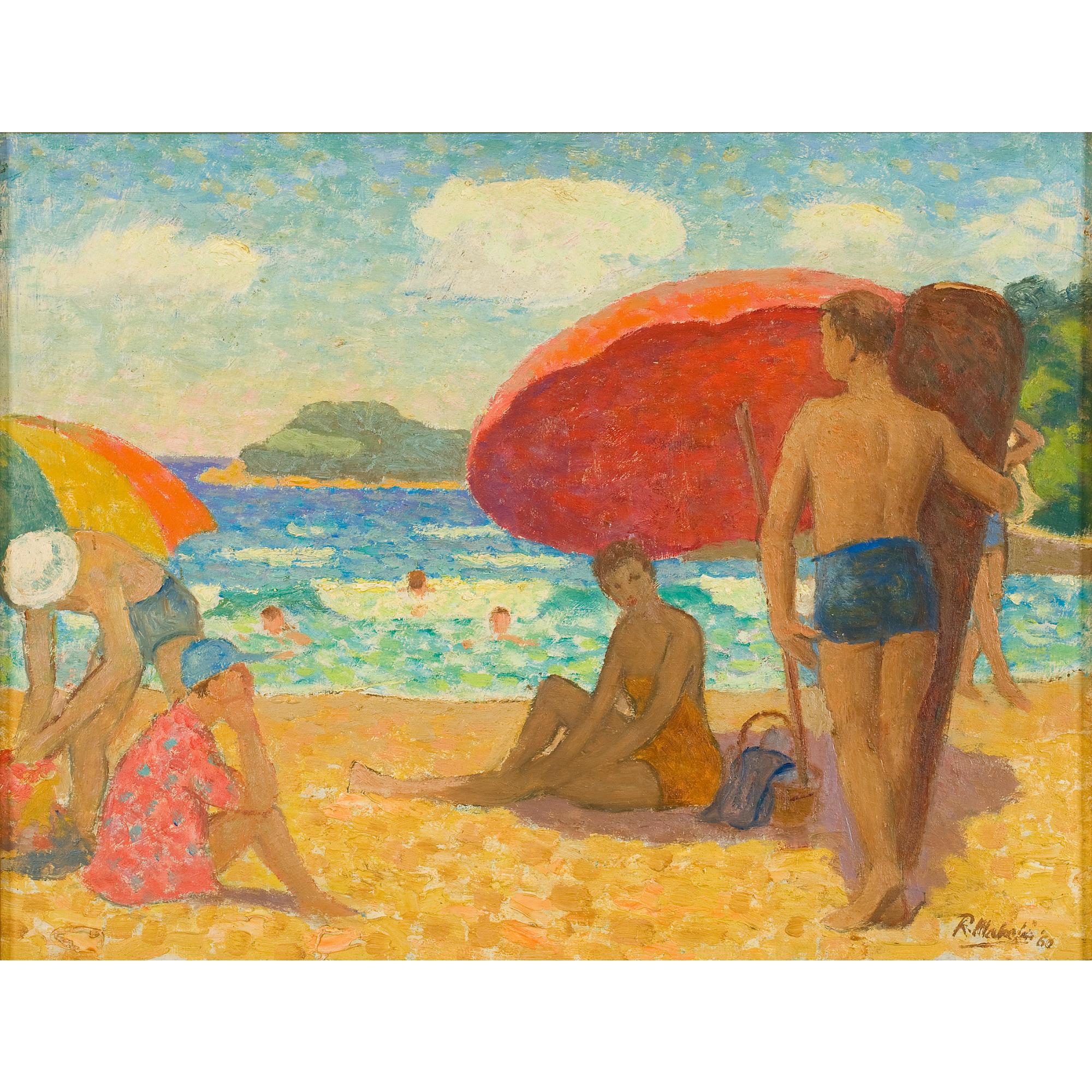 Roland Wakelin - Australian beach Scene, Manly