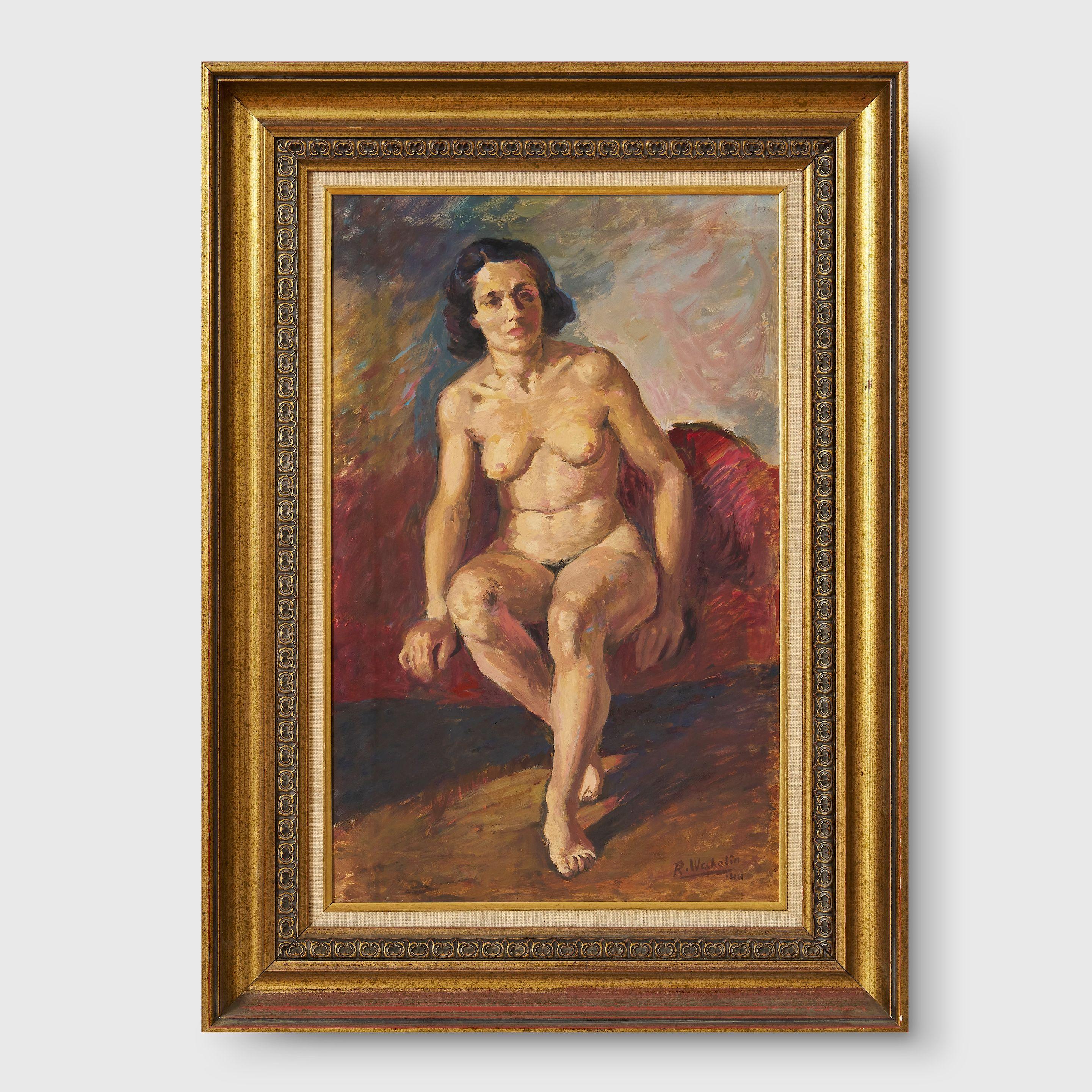 Roland Wakelin - Nude on Chaise Longue, 1940